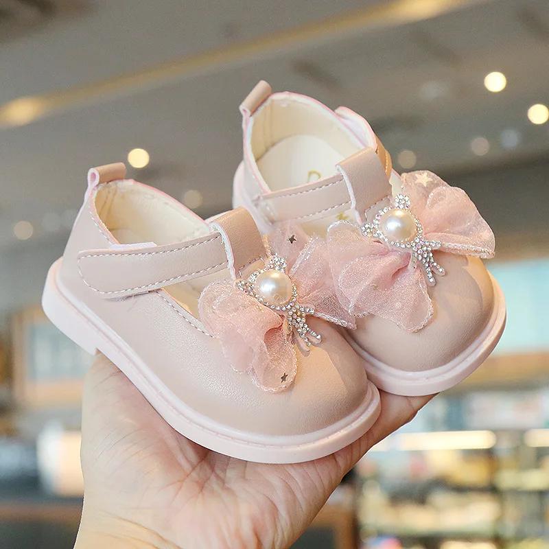 Baby Walker Spring Autumn Baby Soft Sole Baby Shoe Super Soft Princess Shoes Fashion Leather Shoe Infant Shoe Kid Shoes for Girl