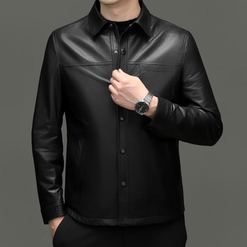 

Мужская кожаная куртка Eliten с лацканами из натуральной кожи 4XL