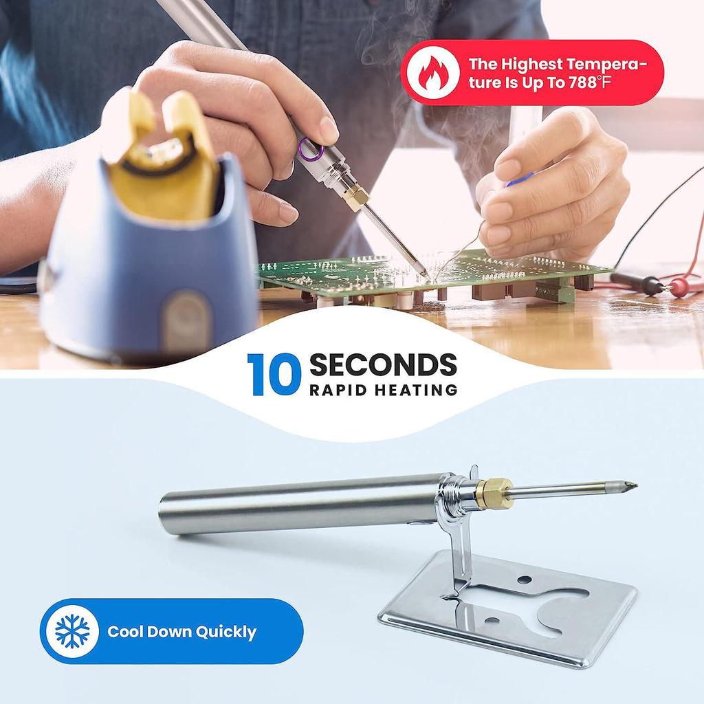 Portable USB 5V Soldering Iron with Power Bank Compatibility for Charging and Repair