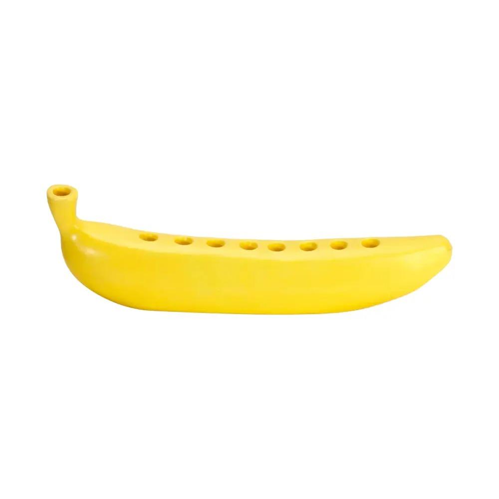 

9 Holes Creative Banana Menorah Hanukkah Chanukah Candle Holder Resin Novelty Home Decor for Led Candles Menorah Table Decor