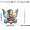 Adorable Acrylic Christmas Elf Ornament Charming Car Hanging Decoration Perfect For Festive Cheer