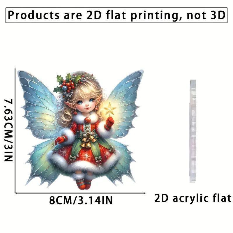 

Акриловая Рождественская Праздничная Подвеска Декоративный Эльф Причудливый Автоаксессуар Для Радостных Празднований