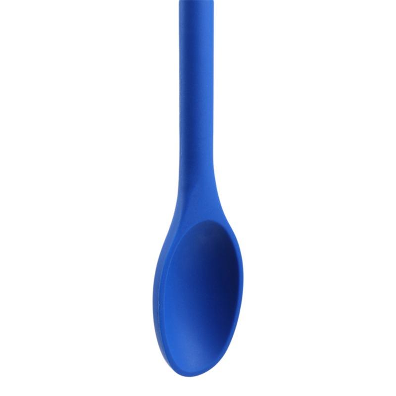 

Fashion Multi Purpose Silicone Spoon Long Handle Rice Soup Mixing Dessert Ice Cream Teaspoon Coffee Kitchen Tableware синій