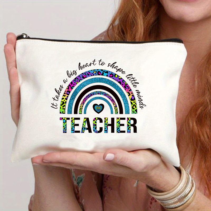 

Сумка для косметички из холста с рисунком учителя из мультфильма - Портативная дорожная косметичка