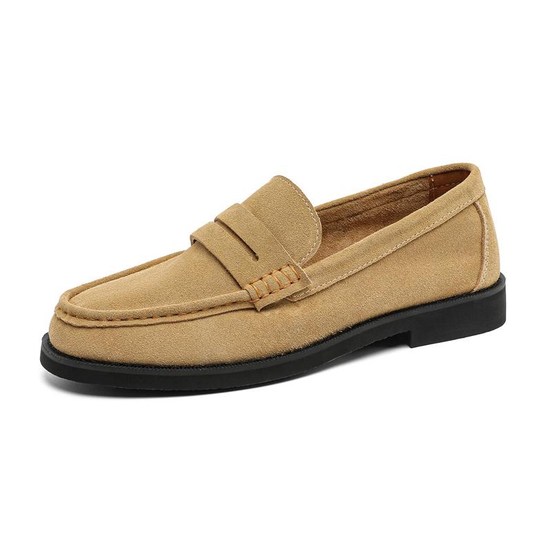 Fashion Handmade Mens Leather Loafers Non Slip Slip on Walking Flats Breathable Outdoor Casual Shoes for Man Work Office Driving Shoes