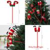 Christmas Elf Leg Santa Claus Plush Figurine With Cartoon Style For Seasonal Tree Decor