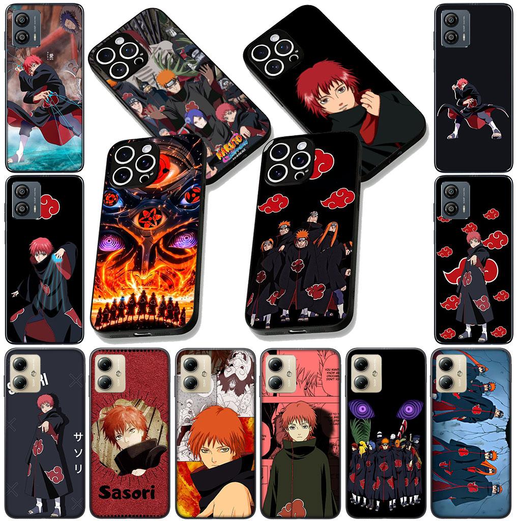 Sasori Narutos Akatsuki Casing Phone Cover for Motorola Moto G86 G14 G35 G34 G45 G55 G64 G75 G85 G24 G15 G54 G57 Power Soft Case