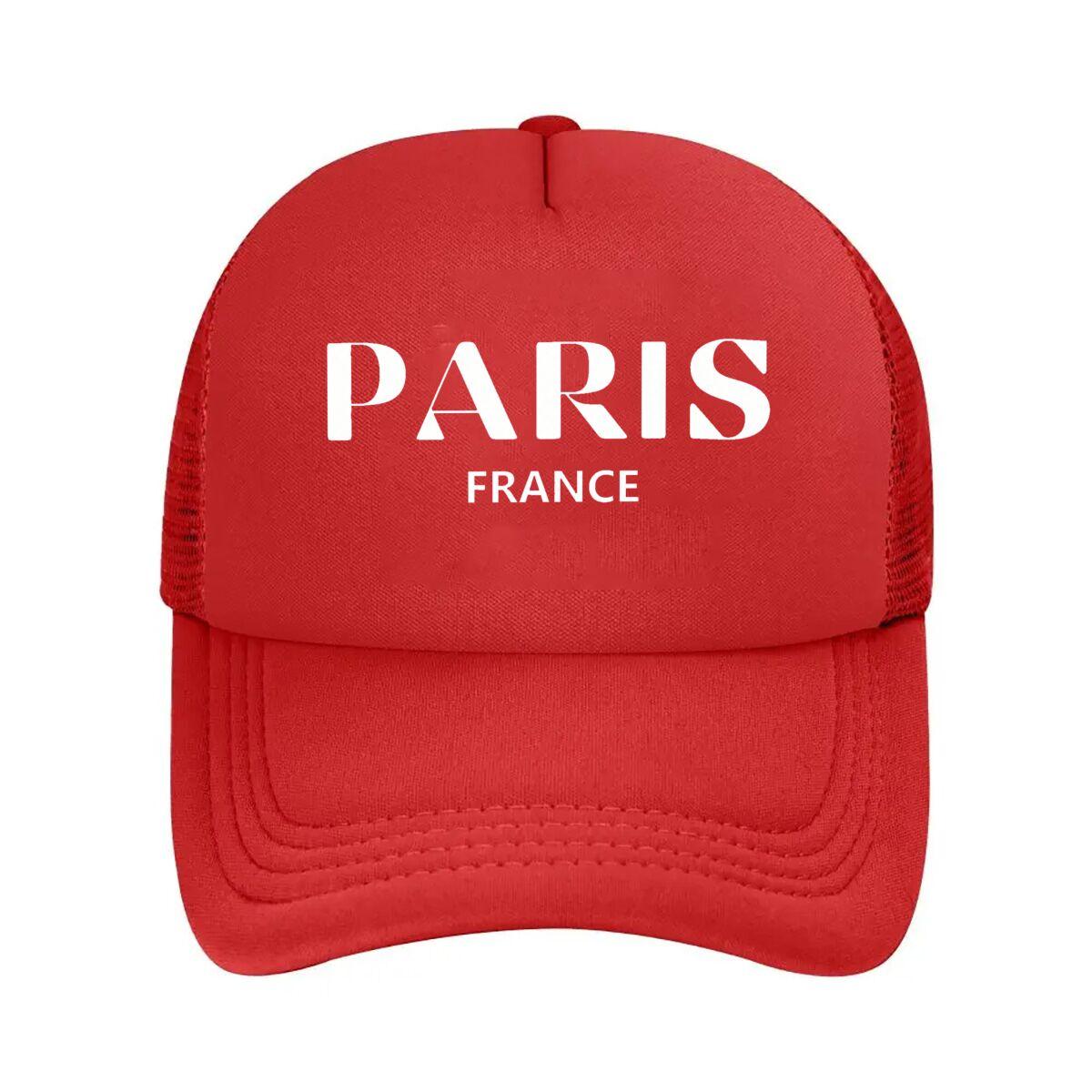 Paris France Canvas Wall Art Home Decor Mesh Baseball Cap Hip Hop Adjustable
