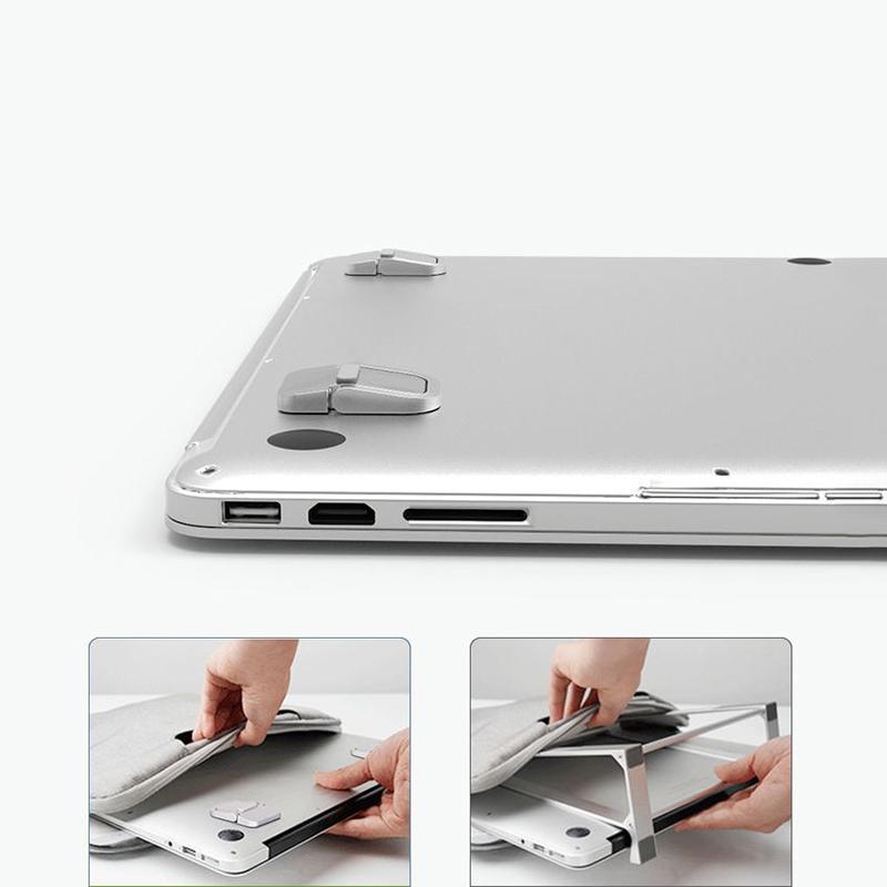 2 Pcs Universal For Laptop Tablet Foldable Laptop Stand Portable Notebook Support Base Holder Adjustable Riser Cooling Bracket
