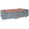 VidaXL Spa Step Grey Wicker 92 X 45 X 25 Cm