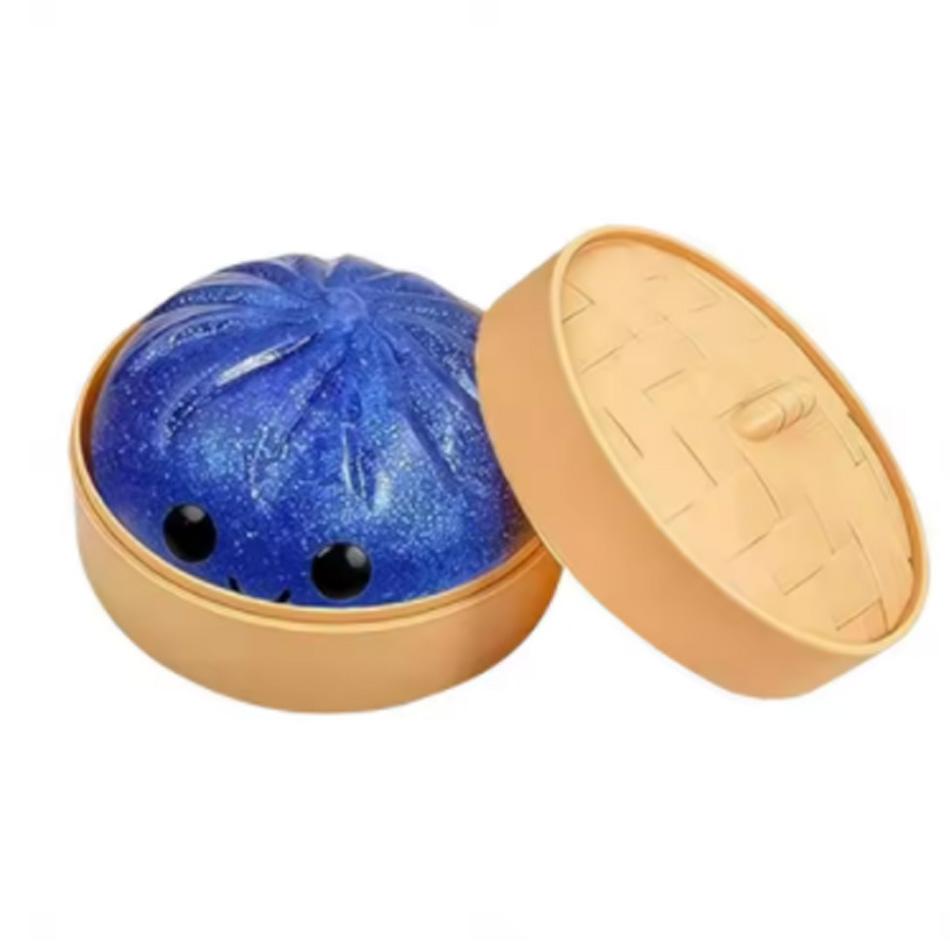 Glitter Dumpling Baozi Pinching Soft Cute Slow Rebound Stress Relief Ornament Office Home Decor Kids Adults Gifts