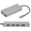 Hub-Adapter TypC auf HDMI-Kabel VGA-Konverter USB B0504 für Heim- und Büro-Monitor