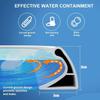 1pc 1m 4cmX3cm Shower Water Dam Self Adhesive Dry Wet Separation Shower Threshold Flexible Silicone Water Dam Guard Shower Edge