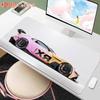 White Cool Sports Car Mouse Pad Large Gaming Anti-Slip Rubber Base Extended Desk Mat Gamer Office Computer Accessories Mousepad