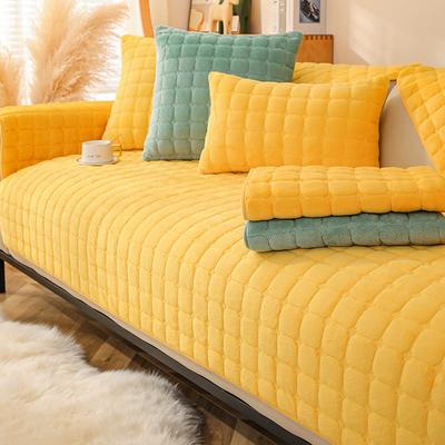 Sofa Cushion Winter New Non-Slip Cushion Sofa Cover All-Inclusive Universal Dustproof Backrest Towel Cover Cloth Cushion