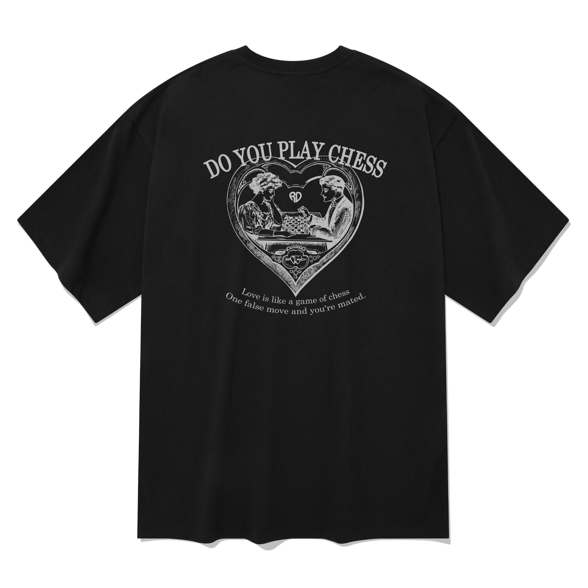 Radineo Play Chess Short Sleeve T-Shirt Black Black (Black)/S