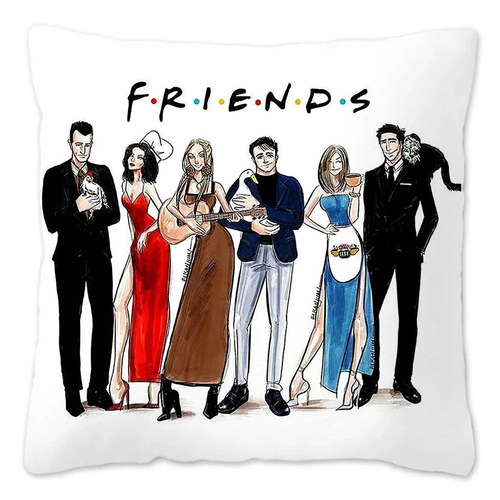 Federe Cuscino Decorazione Soggiorno Serie TV Friends Copricuscino da Esterno per Sedia Copricuscino Decorativo Colore Sedia