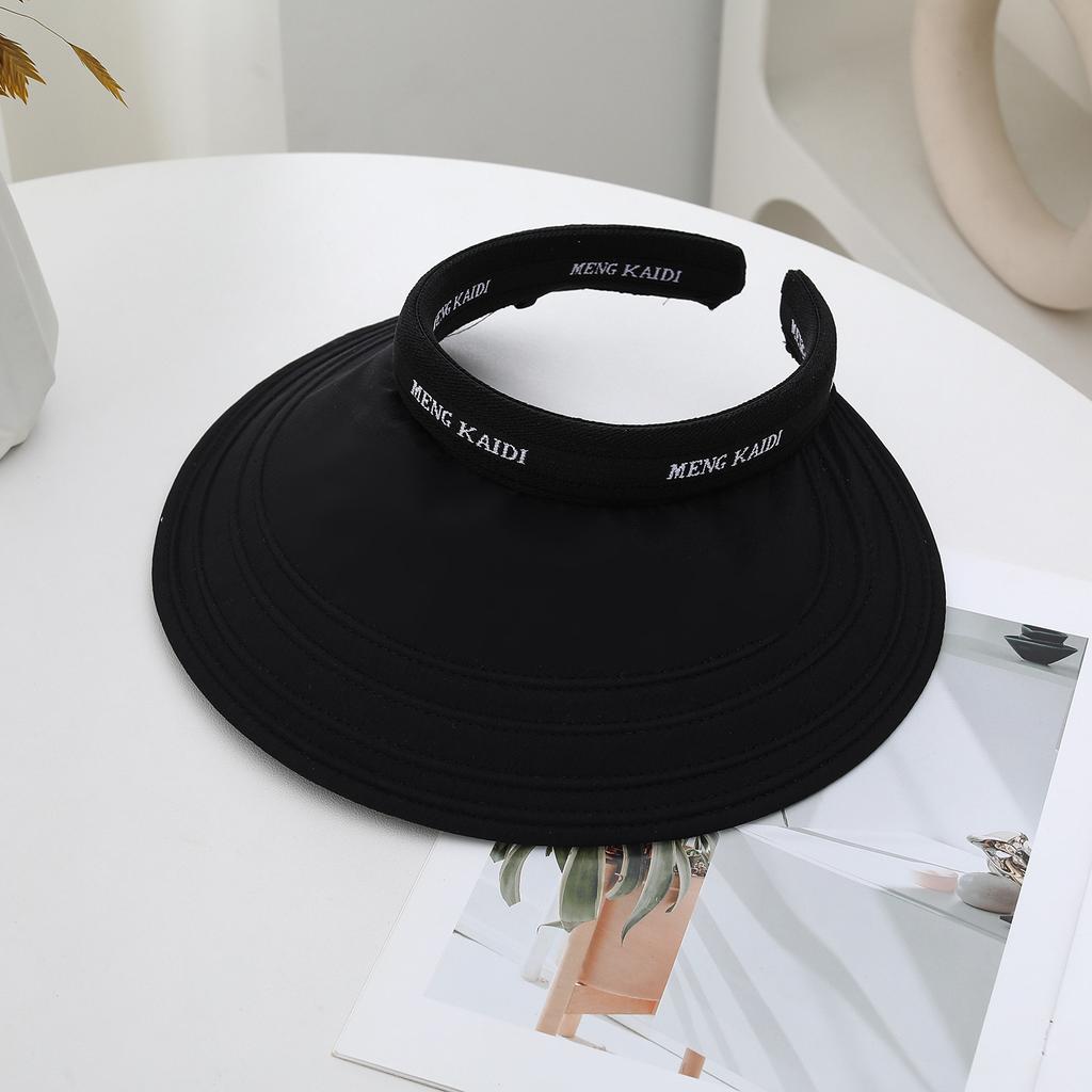 2026 Empty Top Sun Protection Hat Women'S Summer Uv Protection Big Brim Sun Hat Small Outdoor Sun Hat