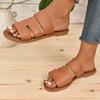 Fashion Sandals Flats Casual Slippers Summer Dress Shoes 2024 New Fashion Beach Bohemian Slippers Home Slides Women Shoes for Women