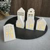 Silicone Mold for Tealight Holder Decoration 4 Grid House Shaped Atmosphere Light Making Molds Jewelry Making Supplies