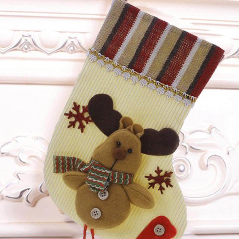Om de zăpadă Moș Crăciun Elan Cadou de Crăciun Bomboane Ciorapi Drăguț Șemineu Ornament Agățat Brad de Crăciun Decor Petrecere de Sărbători Cadou