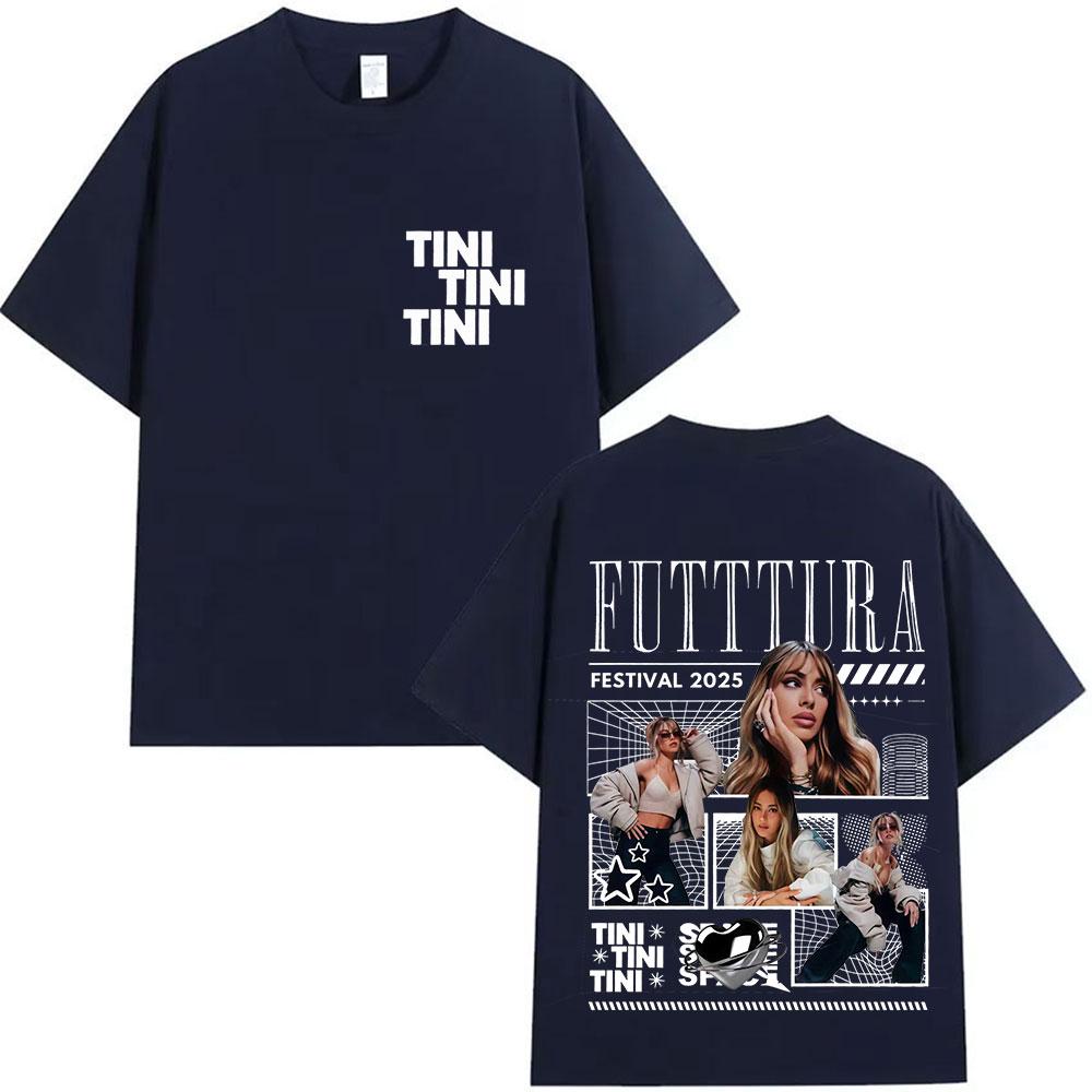 Singer TINI STOESSELs Future Tour Album 2026 Tshirt for Men and Womens Fashion Summer Print 100 Pure Cotton Tshirt