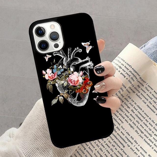 Medical Human Organs Heart Art Phone Case For iPhone 17 Air 16 15 14 13 12 Pro Max Plus Max Cover Shell coque