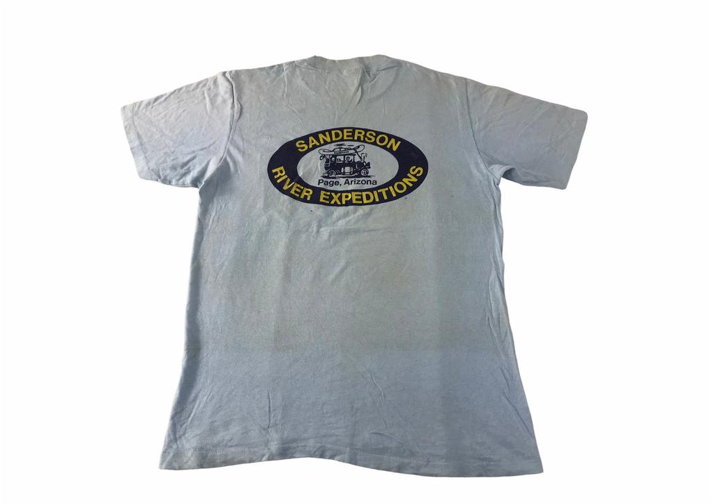Vintage Sanderson River Expedition Arizona T-shirt med Enkelt Lomme Trykt Logo Inspireret Designer Unisex Tøj Streetwear Pasform Størrelse M C443j