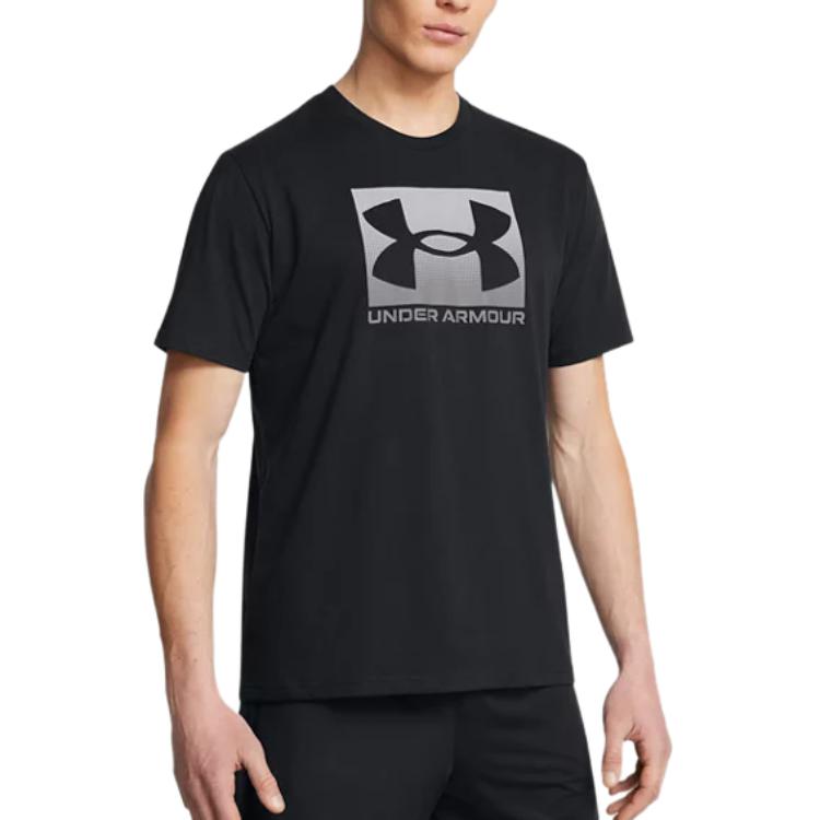 Under Armour Boxed T Shirt Men's Black/Graphite