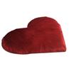 Faux Wool Heart-Shaped Rug Sofa Cushion Floor Mat Long Pile Heart-Shaped Bedroom Home Use