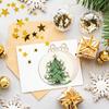 10Pcs Merry Christmas Wooden Round Baubles Tags Christmas Balls Decorati Creativity DIY Craft Ornaments Christmas New Year Decor