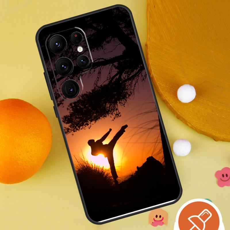 Kung Fu Taekwondo Karate Phone Case For Samsung Galaxy S25 Ultra S24 S22 S21 Ultra S9 S10 S20 Plus S23 FE Funda Cover