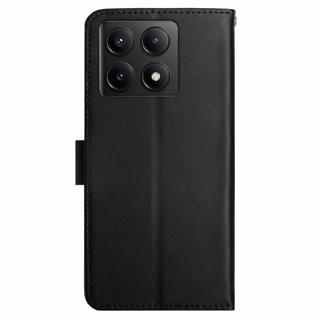 HT02 Für Xiaomi 14T Hülle Echtes Rindsleder Handyhülle Nappa-Textur