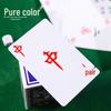 Portable Mahjong Card Set: Wide Version Thickened Paper with 144 Mahjong Poker Cards and Dice, Ideal for Home or Travel.