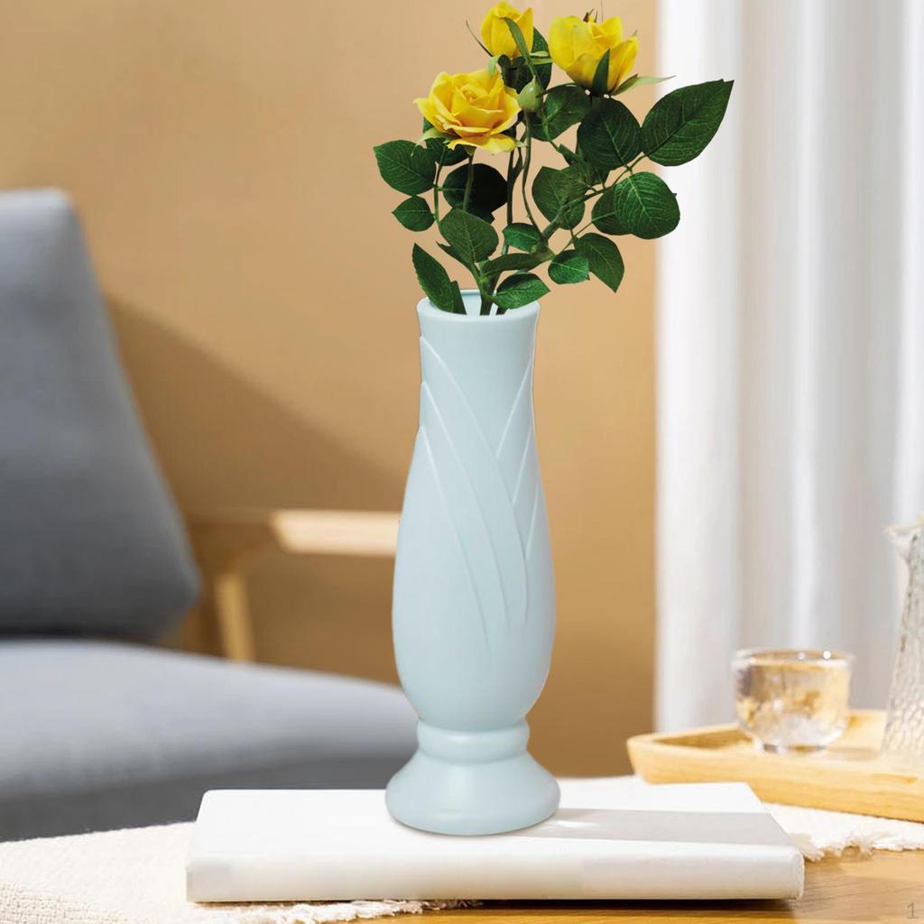 Decorative Unbreakable Modern Collectible Bud Vase for Indoor Farmhouse Restaurant Entryway