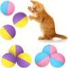 10 pelotas de espuma para gatos, pelotas interactivas de esponja para mascotas, suaves, elásticas, silenciosas, duraderas y resistentes a las mordeduras, pelotas de goma.