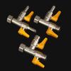 3 Way Diverter Valve Switch Brass Water Diverter Shower Head Shut-Off Valve Valve Hose Connector Water Hose Adapter