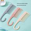Marble Pattern Wide-Tooth Detangling Comb for Long or Curly Hair - Anti-Static Massage Comb for Home & Bath Use.