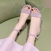 Fashion 2025 New Rubber Sandals for Women  Women  for Girls Beach Sandals Girls Womens Belt Buckle Sandals