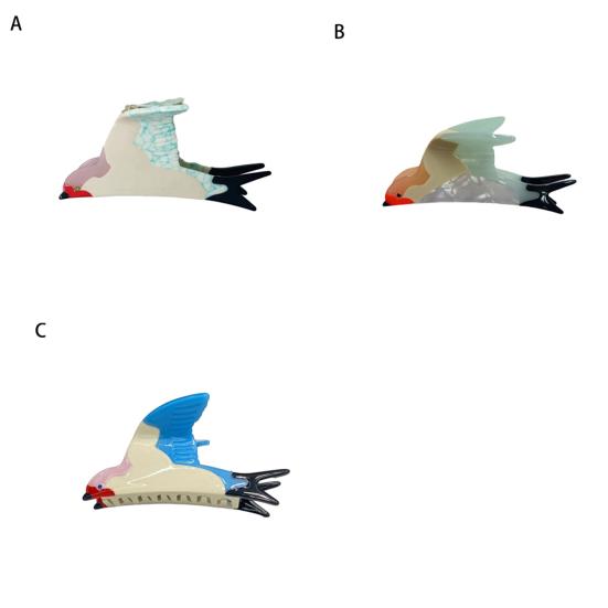 Women Hair Claw Pigeon Wing Design Back Head Hair Clip Lightweight Comfortable Anti-slip Teeth Hair Styling Clip