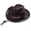 Cowboy Hat, Wide Brim, Breathable, Outdoor Sun Protection One Size Black