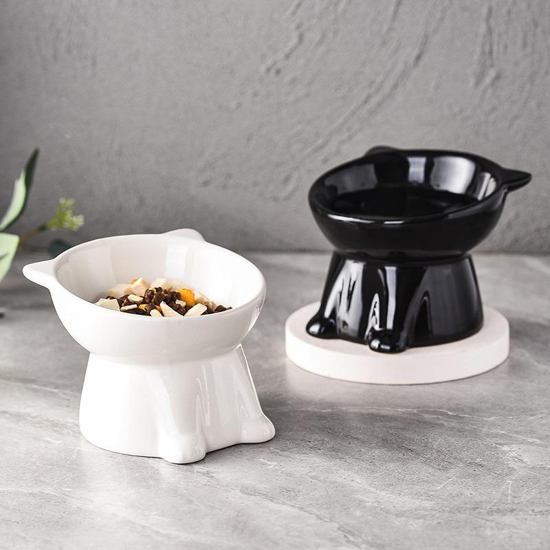 Neck Protection Large Capacity Plastic Bowl Pet Bowl Cat Bowl Cat Cat Rice Bowl Cat Food Bowl Neck Protection Kitten