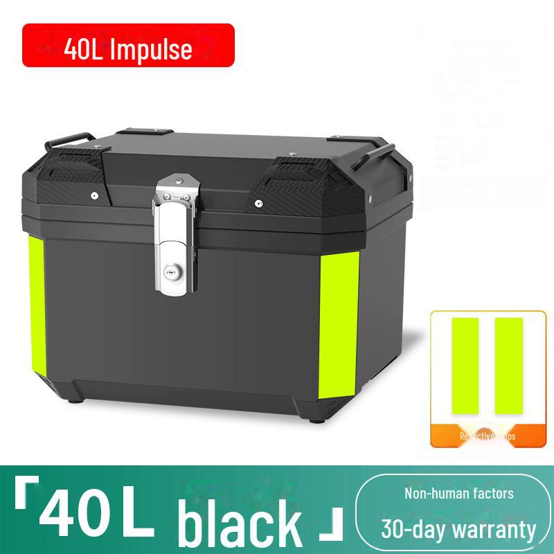 

Универсальный водонепроницаемый багажник для мотоцикла и электроскутера: Большая вместимость хвостового контейнера для хранения и выноса