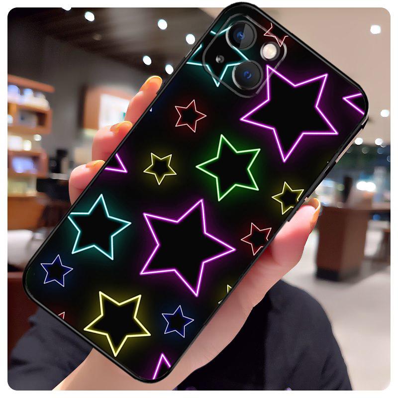 Bright Stars Art Case For iPhone 16 Pro Max 14 13 12 11 15 17 Pro Max mini 15 16 Plus 16e 17 Air Phone Cover