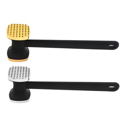 1PCS Utensili da cucina Bussare Martello di carne Martello da bistecca Bistecca Whacker Lega Tendine Breaker Tenderizer Double Sided Battere la carne Martello Allentato