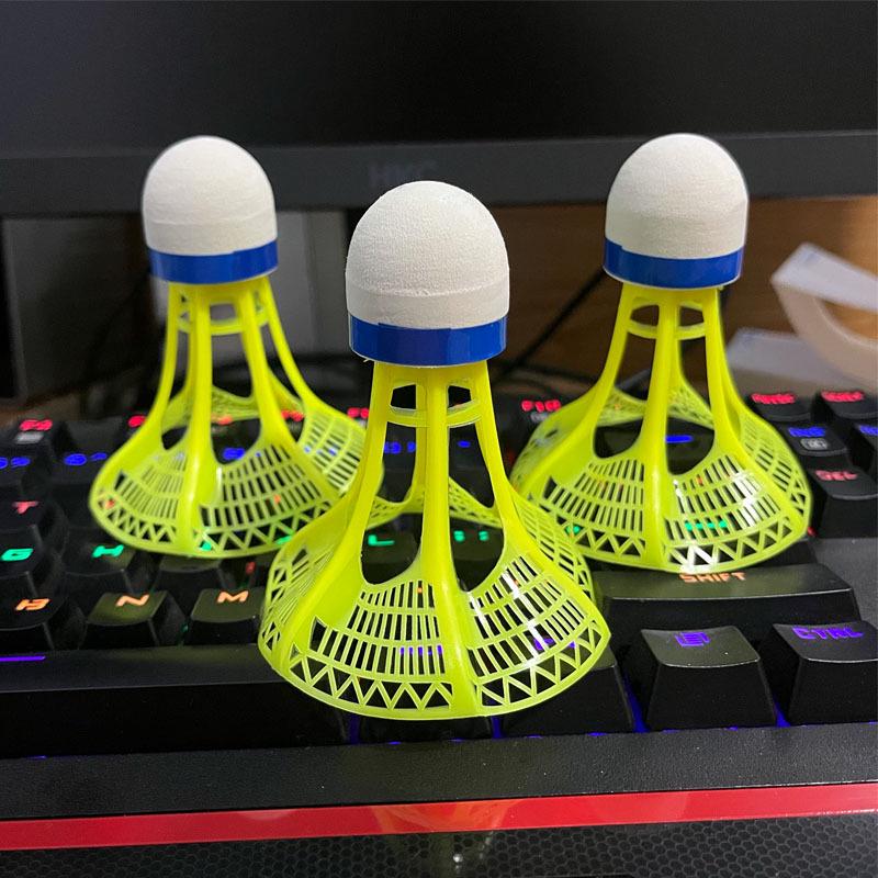 Pallina da Badminton Luminosa Antivento di 3ª Generazione - Resistente, Indistruttibile, Fluorescente da Esterno con Nylon Leggero