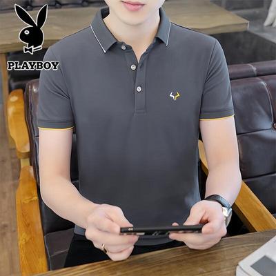 Men's Summer Ice Silk Short Sleeve Polo Shirt