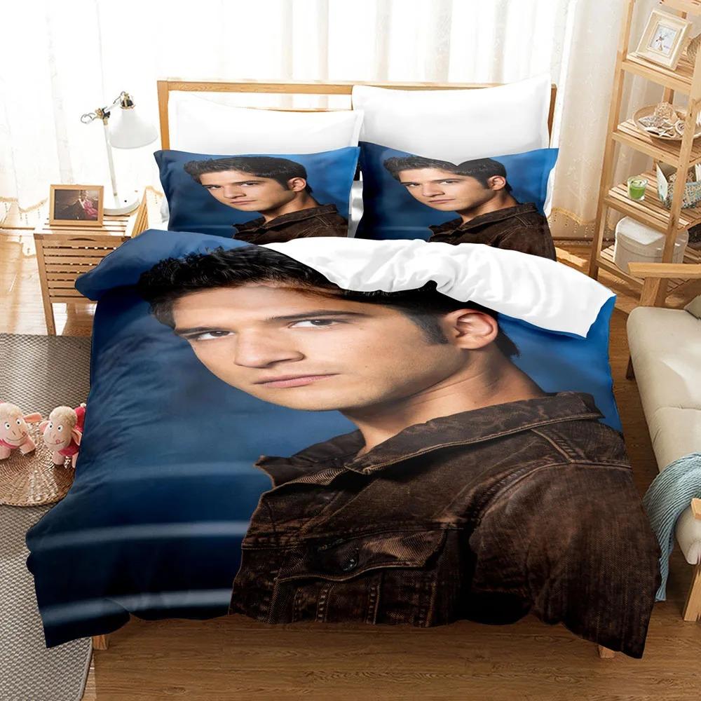 Teen Wolf Sengetøysett Enkelt Dynetrekk Dobbel Størrelse Sengetøy Queen King For Voksne Romdekor Populær Amerikansk TV-serie