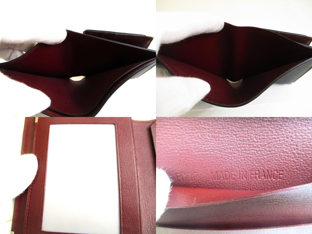 Authentic Cartier Must de Cartier Black Leather Bifold Bill Wallet Purse #b279  Seller refurbished