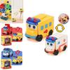 Transformable And Reversible School Bus Toy For Kids